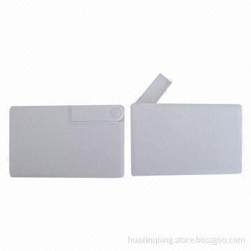 Credit card-shaped USB flash drive